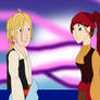 Jaune and Pyrrha on Monkey Island