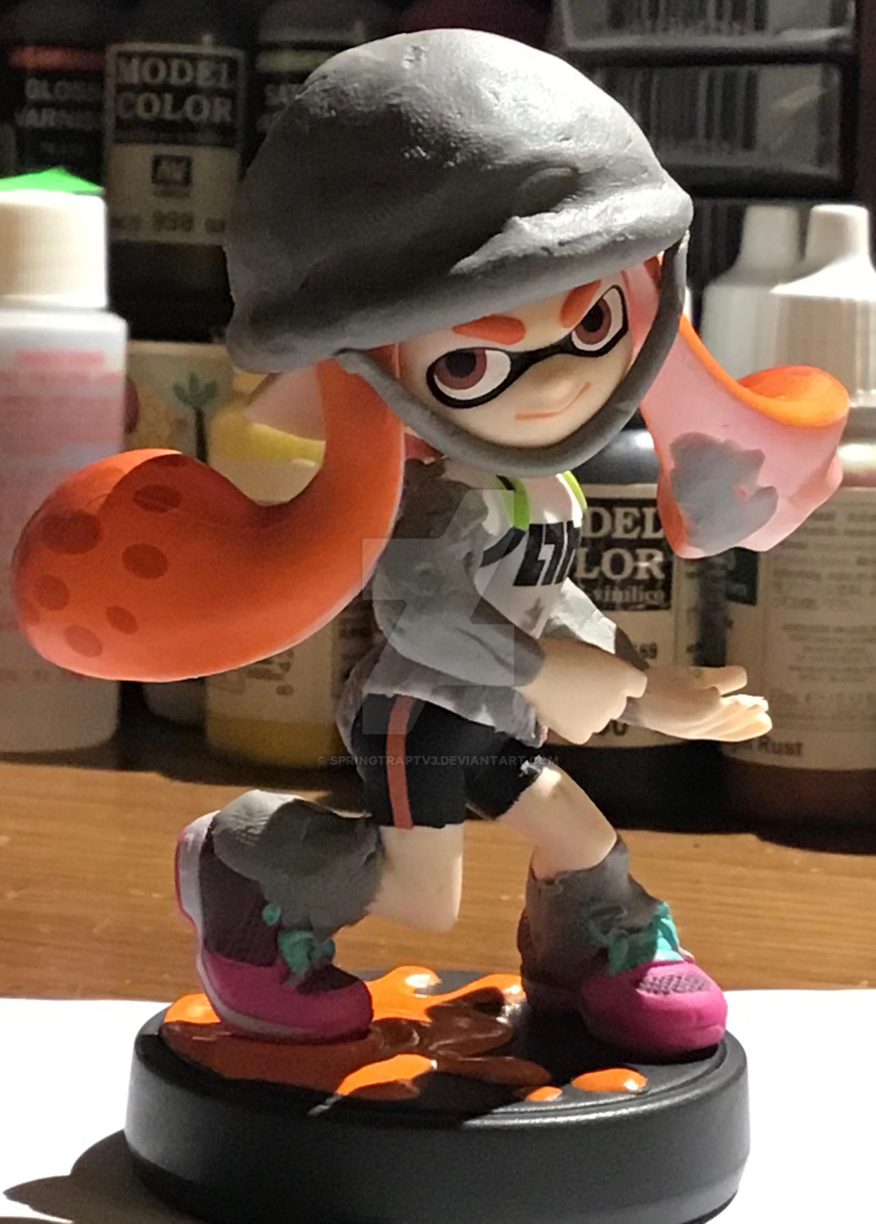 Custom Inkling Amiibo Work In Progress by Springtraptv3 on DeviantArt