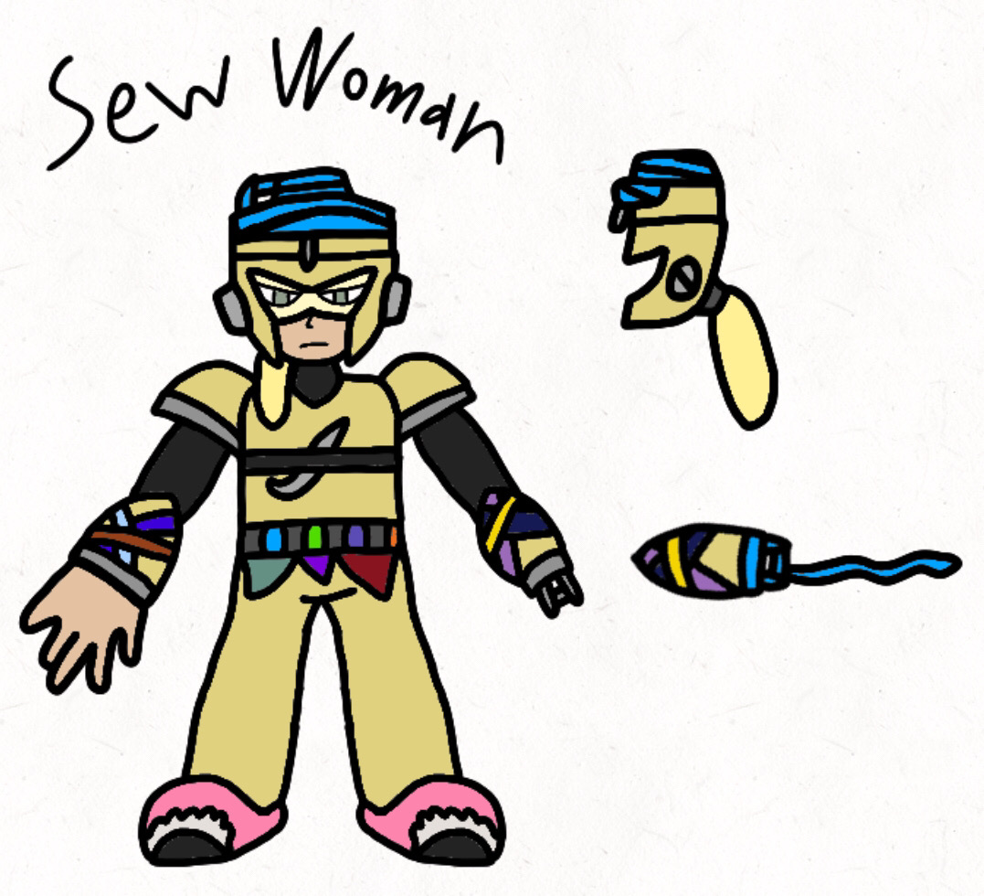 Sew Deviantart Mega Man OC Sew Woman by HCN-002 on DeviantArt