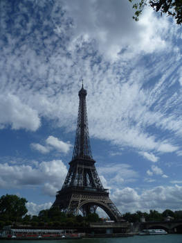 eiffel tower again but nice clouds