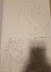 Mero the Mermaid Sketch Version