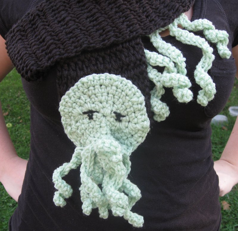 Crocheted Cthulhu Scarf