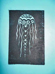 Jellyfish Crop Circle Print 01