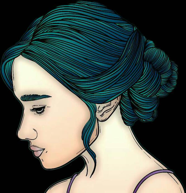Updo Drawing Color Render of Updo by CustardMomone on DeviantArt