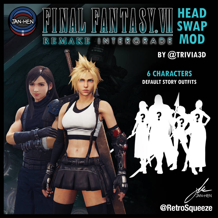 Ff7 Transform FF7RHSModFinal Fantasy VII Remake Head Swap Mod by RetroSqueeze on ...