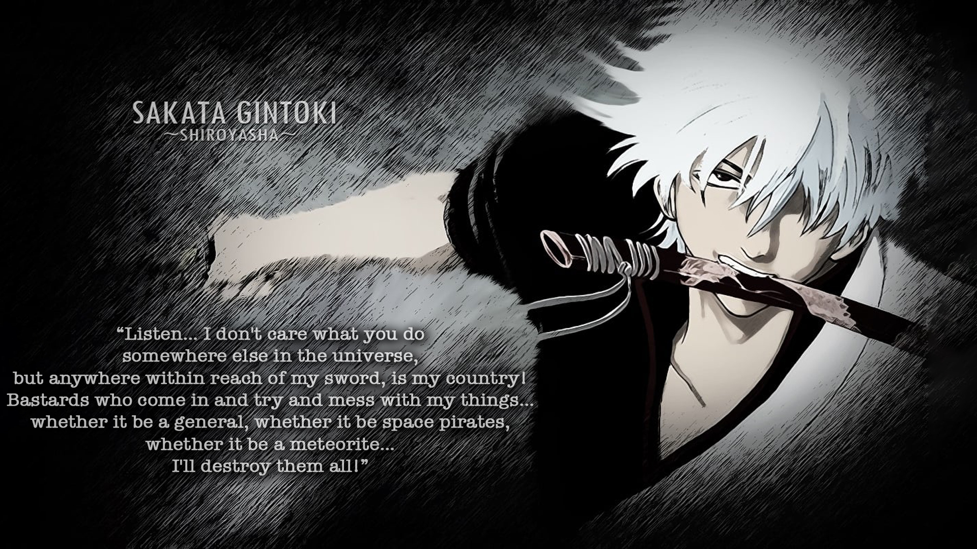 Gintama Wallpaper With Quotes 5 1920x1080 By Arsenof On Deviantart