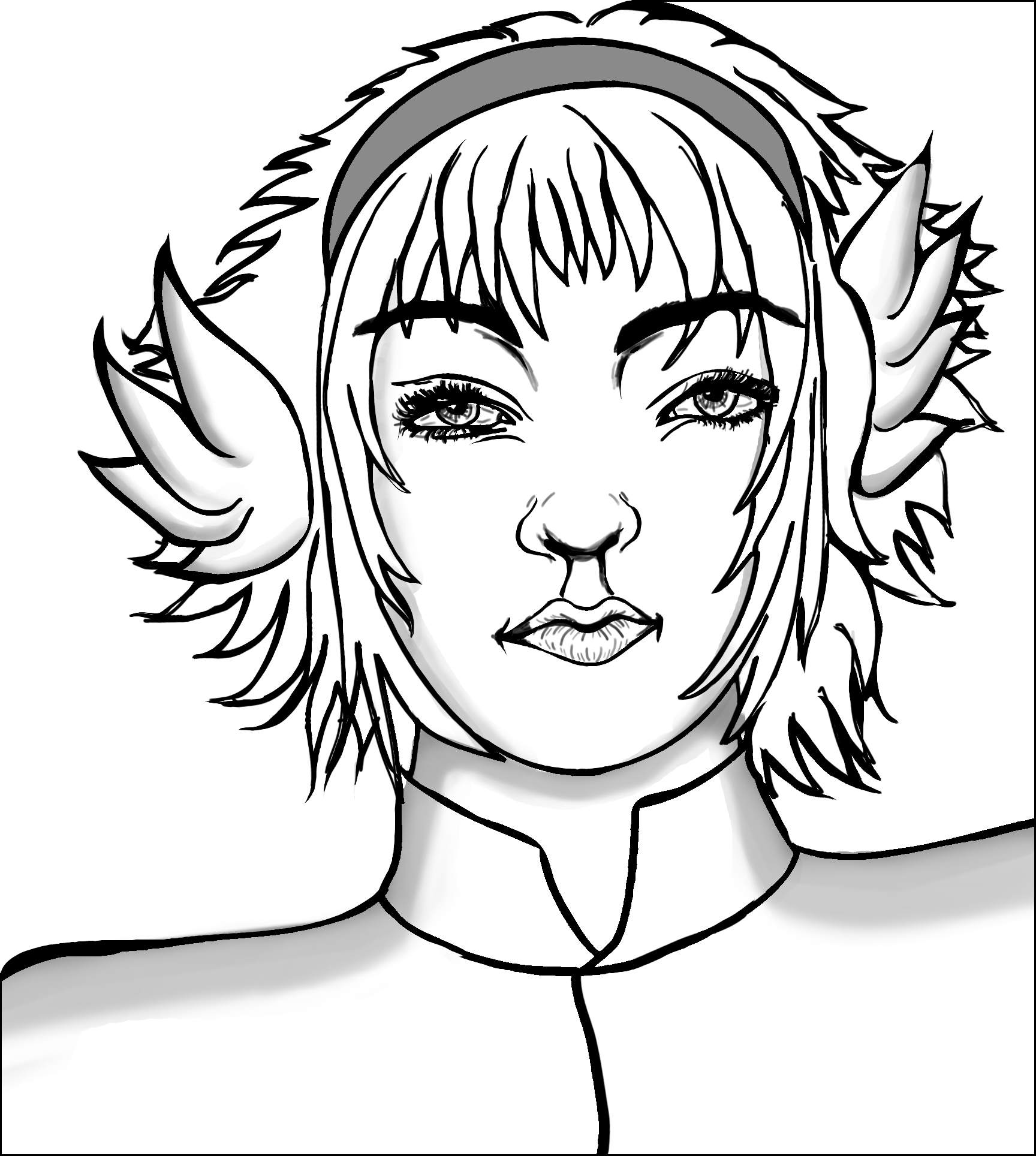 Lineart 6- Ramona