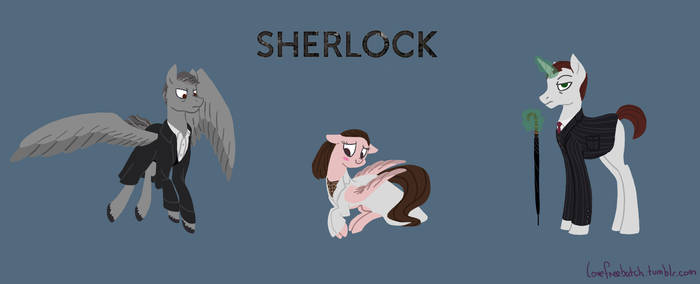 Sherlock characters as ponies #2