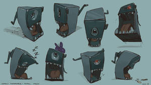 Crazy Sharpener model sheet