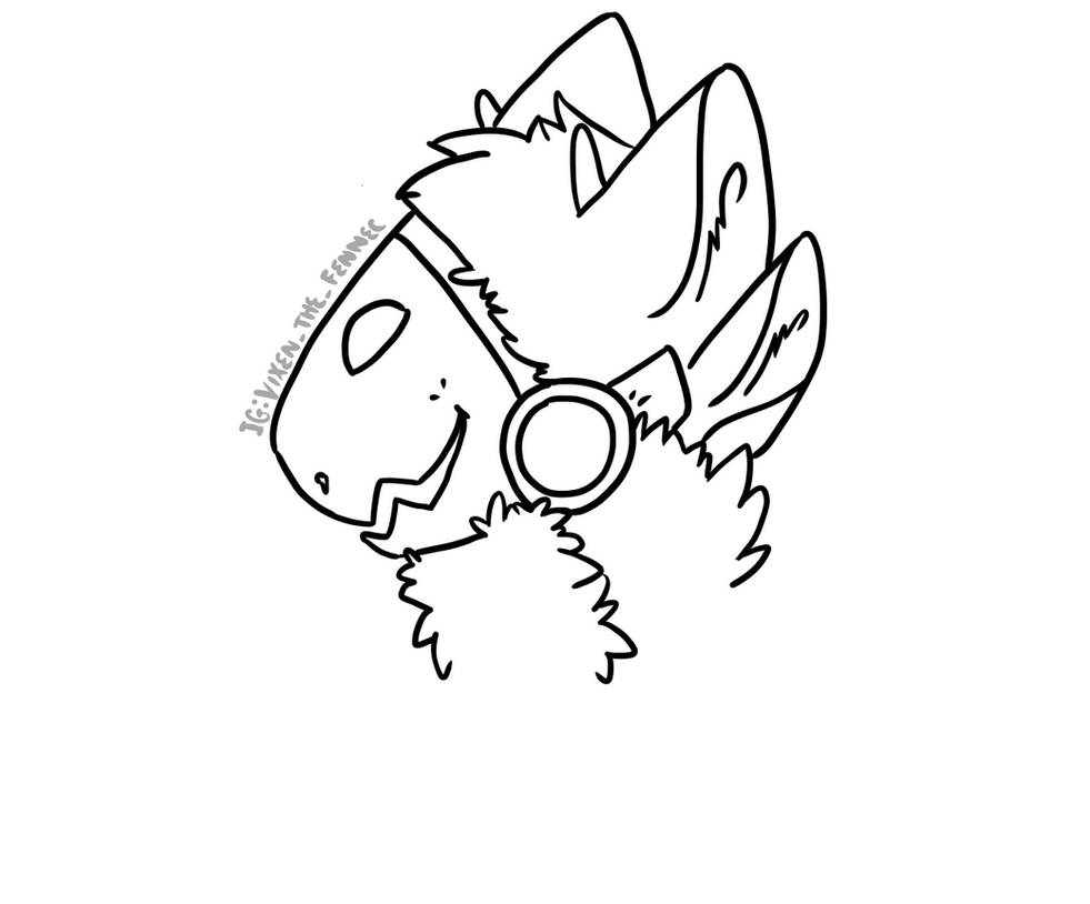 (FREE) Protogen Line art by Morningpaw on DeviantArt