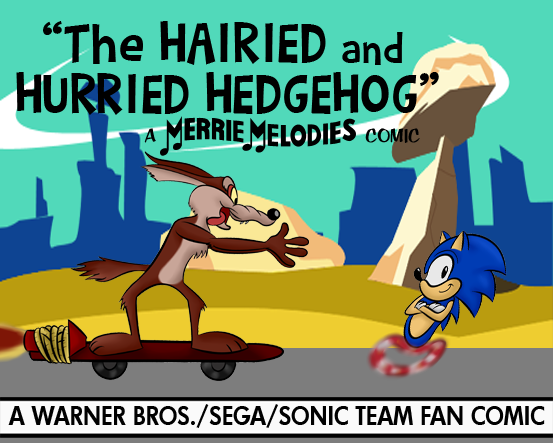 Sonic/Wile E.  Fan Comic Lobby Card (Color, V1)