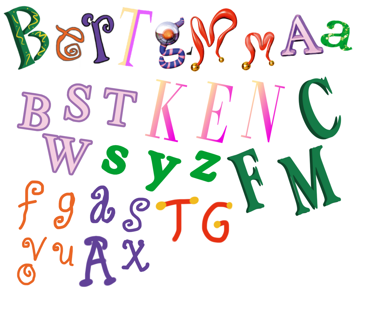 Tuple Letters Another Jumbled letter pack by sharkie by LePerp27 on DeviantArt