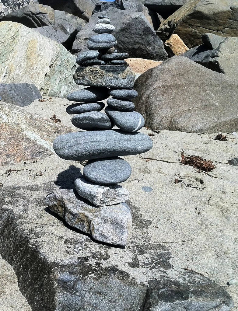 Futuristic Stacking Rocks Rock Stacking by evee7 on DeviantArt