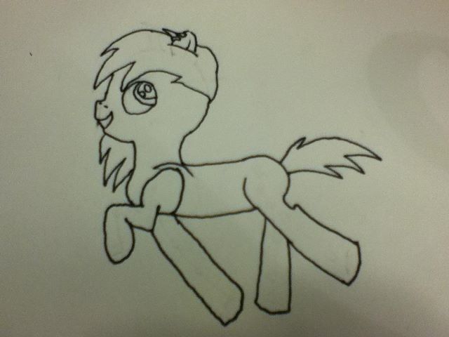 Random drawing of pony.