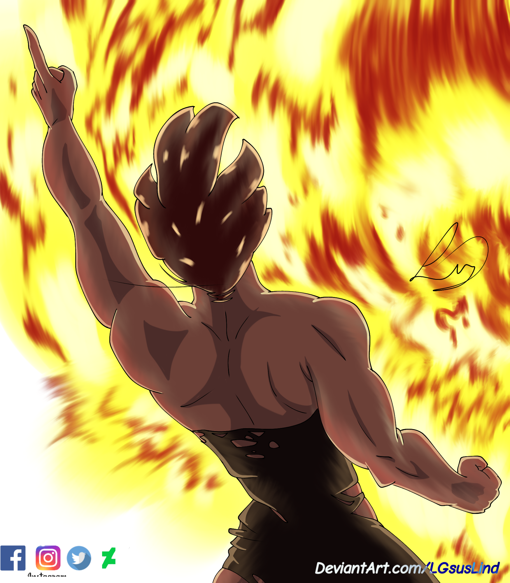 Goku ssj3 vs Majin Vegeta by LGsusLind on DeviantArt