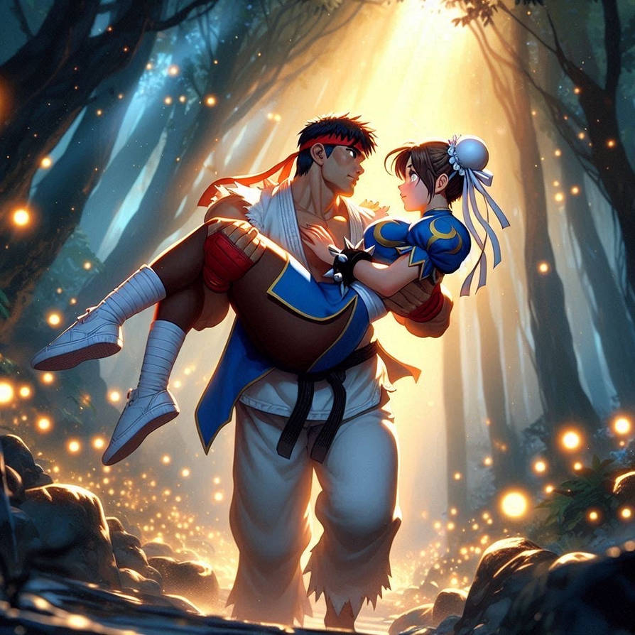 Chun Li And Ryu R Ryu and Chun-Li. Little lights on the way. by Mildred02gtz2009 on ...