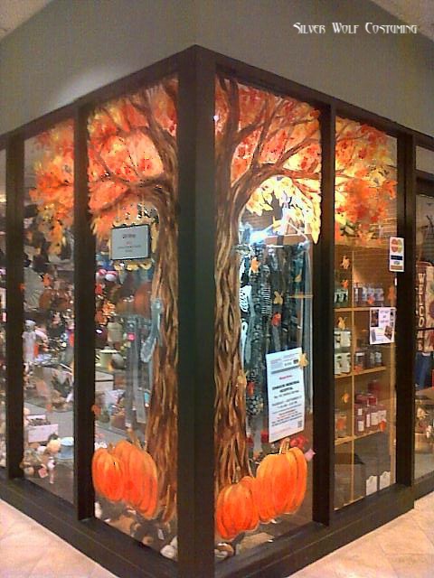 Fall Tree Window Painting by RatTrapStudios on DeviantArt