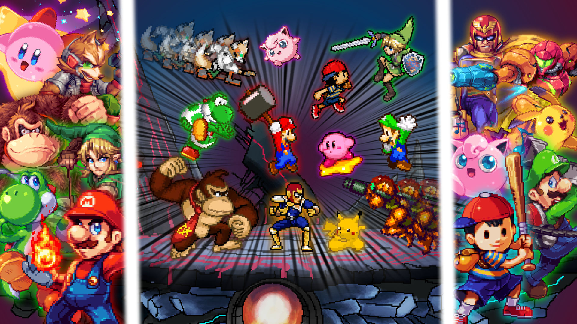 64 Deviantart Super Smash Bros. 64 Battle Royale (Fight Render) by SharakuJr on ...