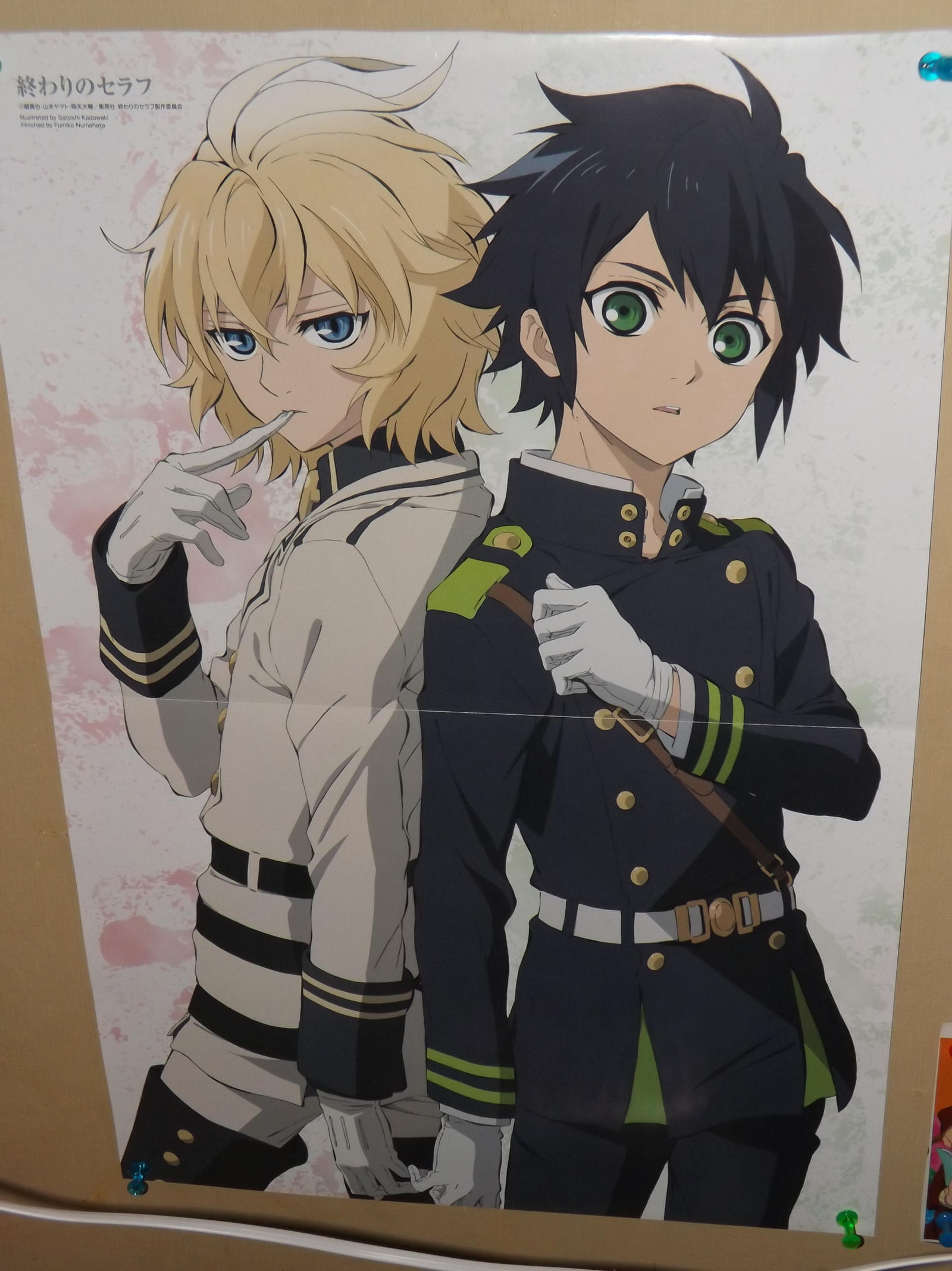 Seraph Of The End Poster - Mika and Yuu