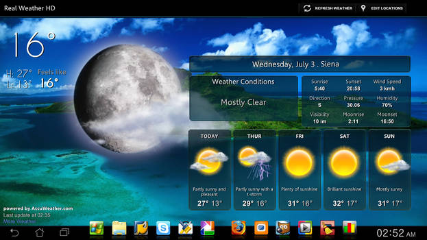 Tablet Desktop with XWidget