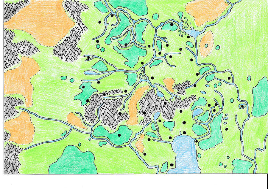 World Map of my Campaign - First Draft by Brainstorm-bw-style on DeviantArt