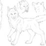 Free Feral Canine Ref Sheet