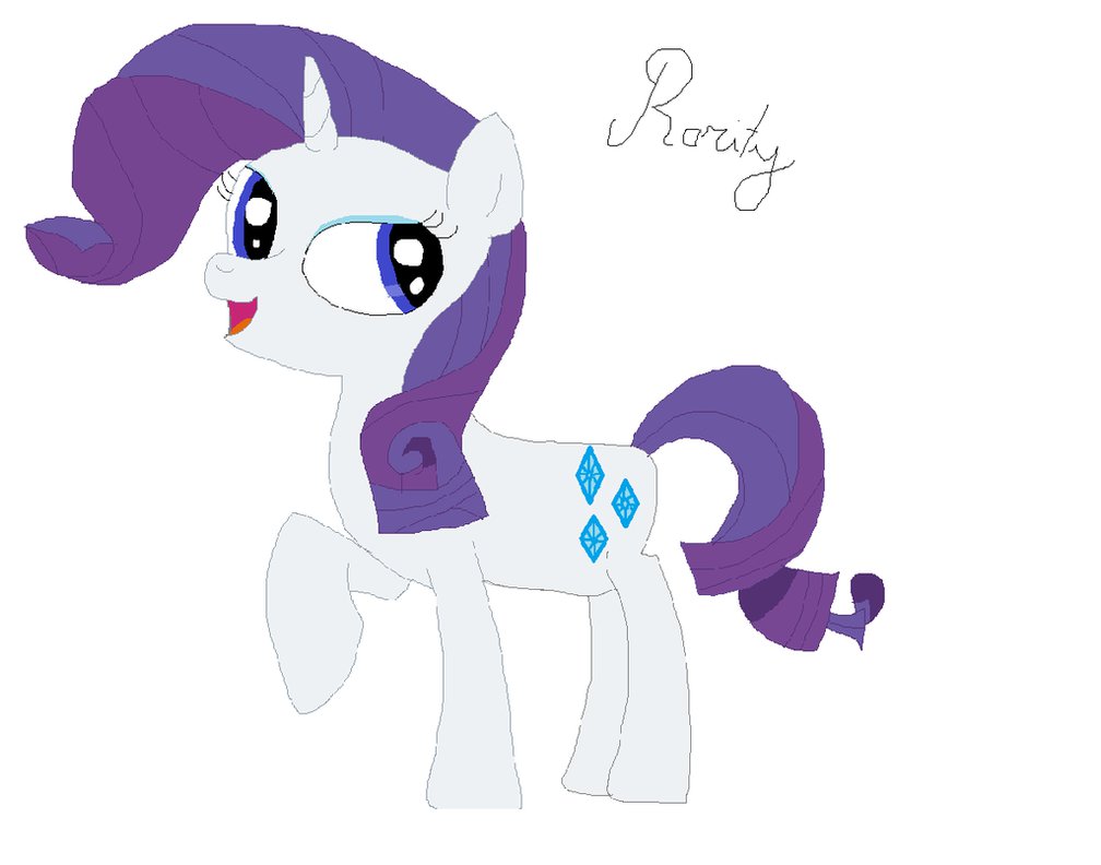 Rarity Drawing by MLPFluttershyFIM on DeviantArt