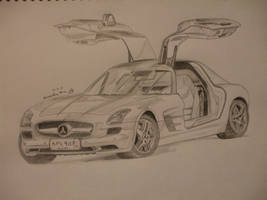 Mercedes-Benz SLS AMG Drawing