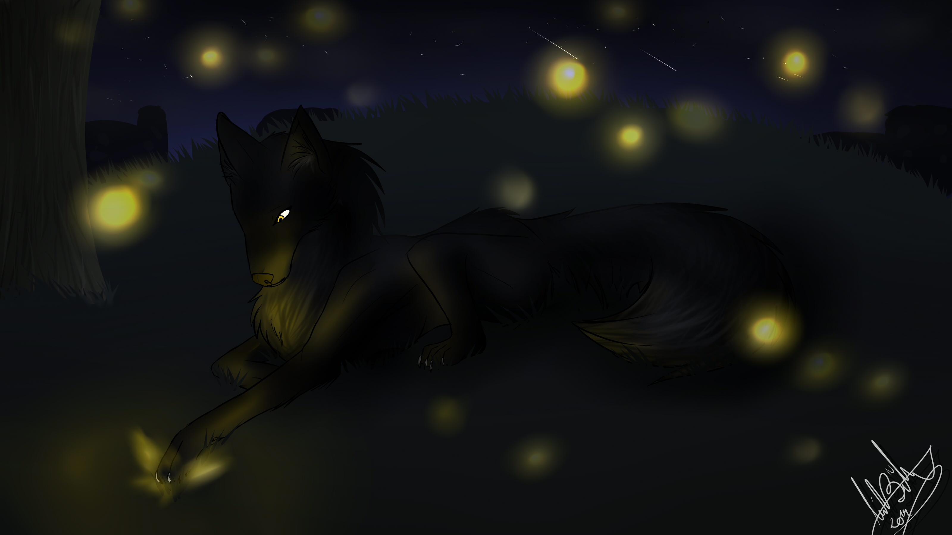 Fireflies - Request done for Wolfieamble