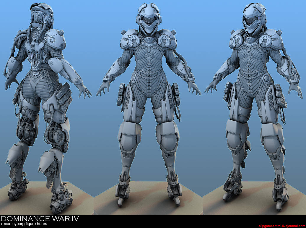 Recon Model Kit recon elite hi-res model by slipgatecentral on DeviantArt