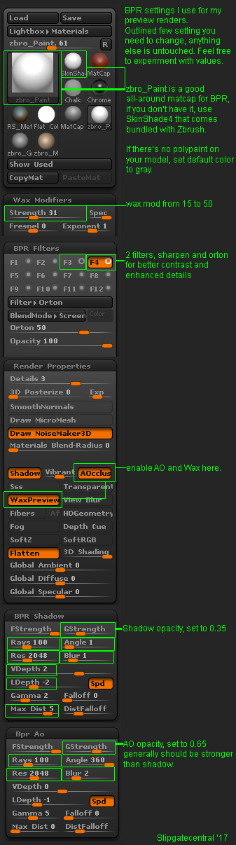 BPR settings by slipgatecentral