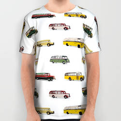 Drive my bus all over print shirt