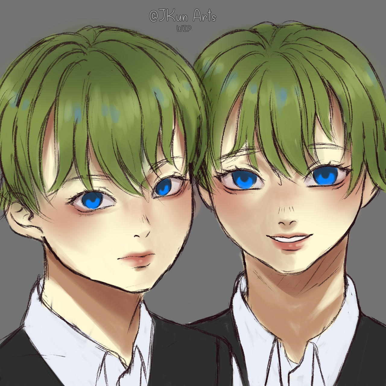 Sketching My Twin OC by JknRtz on DeviantArt