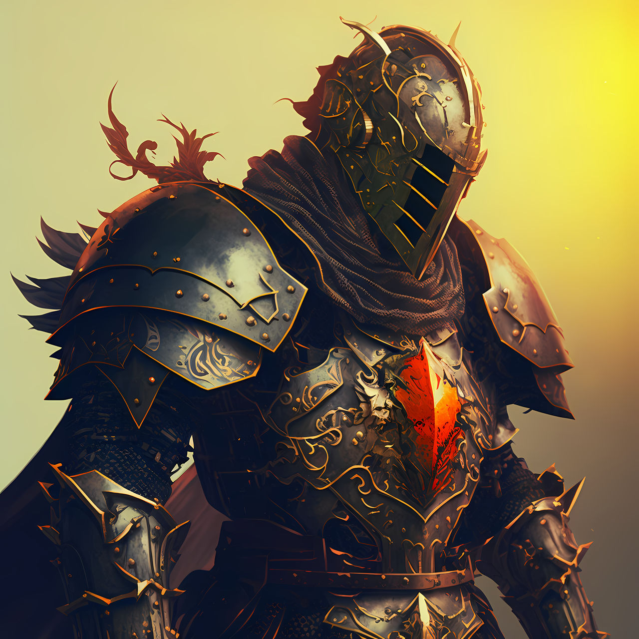 Epic knight with golden light by PM-Artistic on DeviantArt Epic knight with golden light by PM-Artistic on DeviantArt