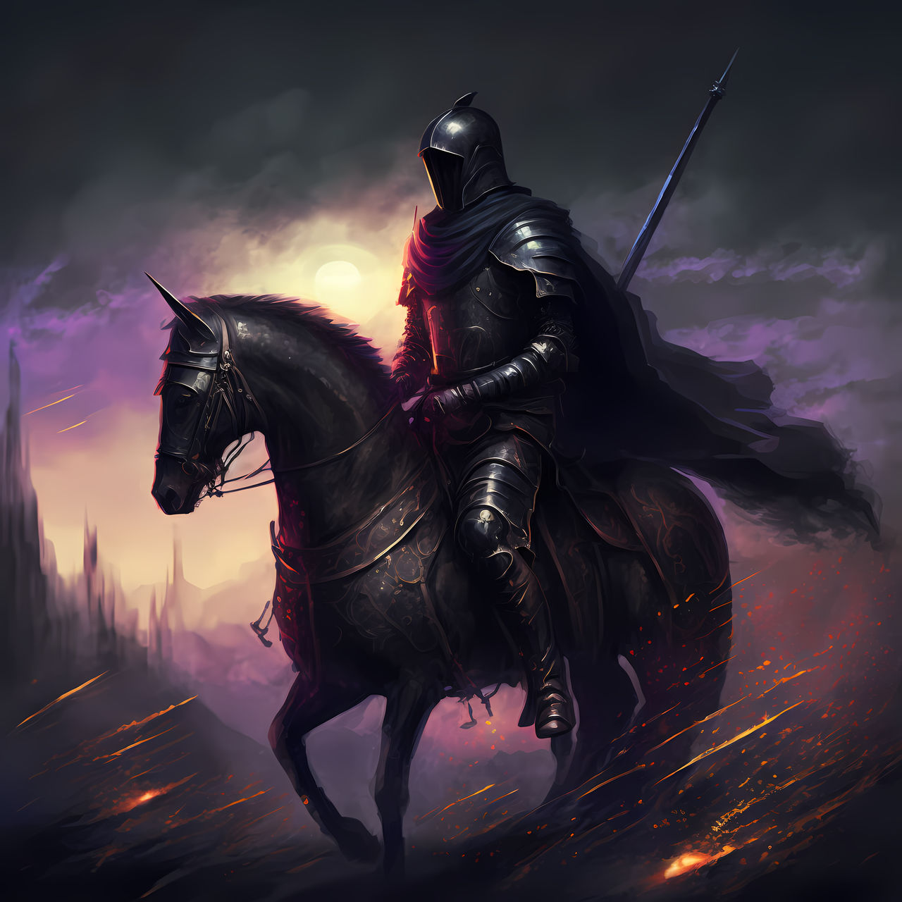 Black Rider Medieval Dark Fantasy black rider version 2 by PM-Artistic on DeviantArt