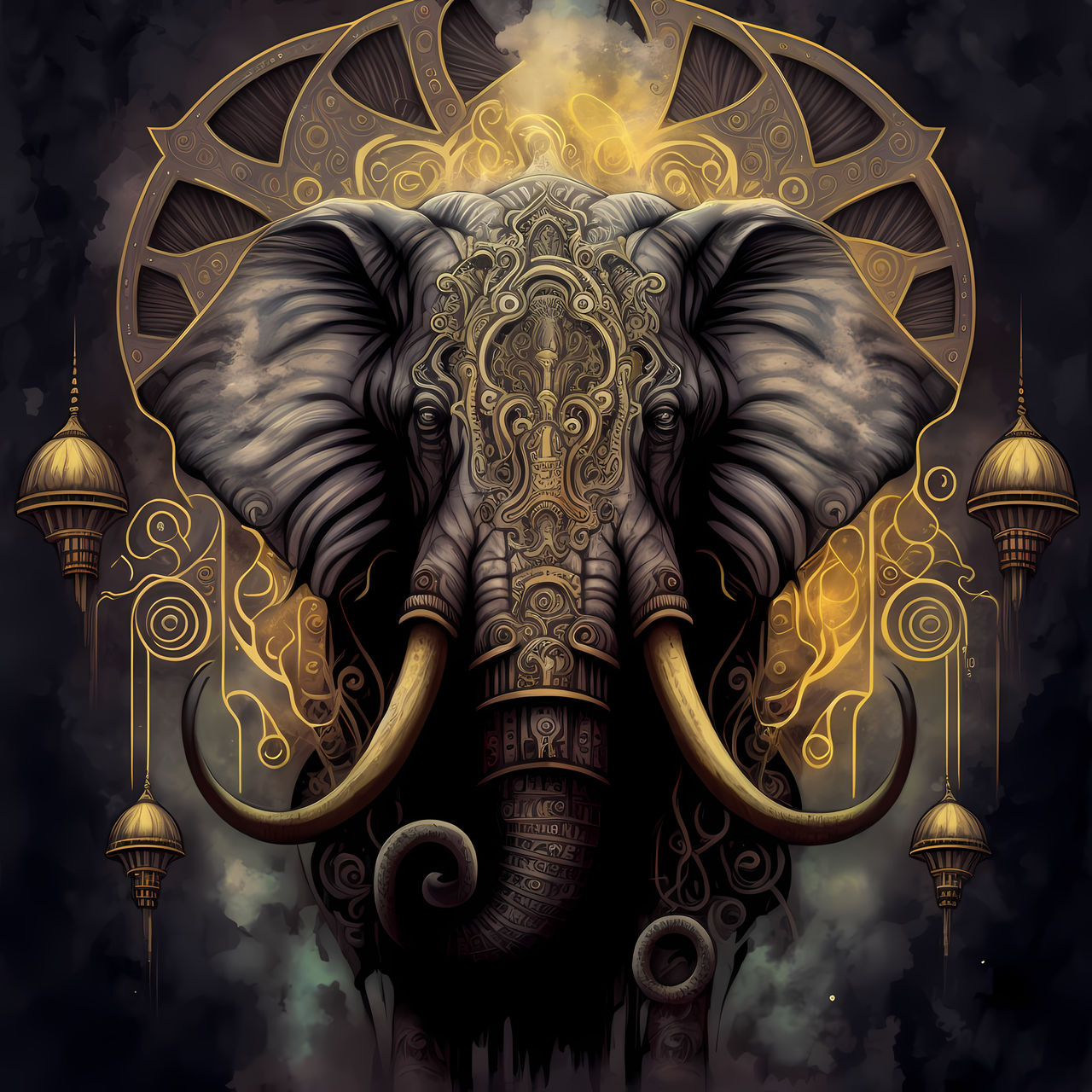 Dark fantasy elephant version 2 by PM-Artistic on DeviantArt