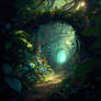 Path through an enchanted forest version 1