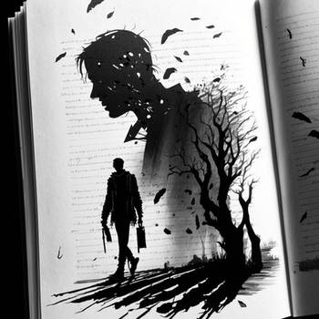 The memories are shadows, ink on the page