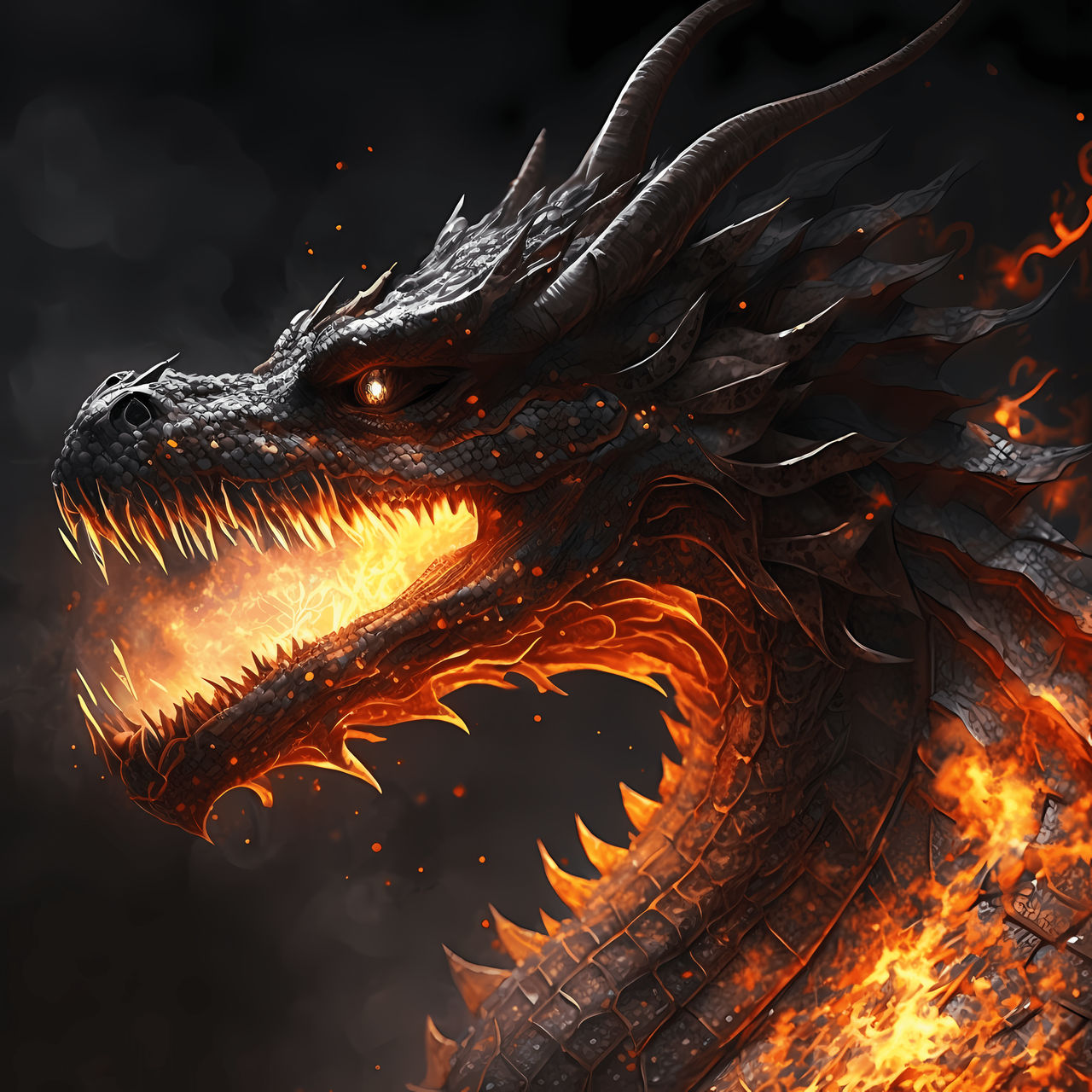 Fire breathing dragon version 2 by PM-Artistic on DeviantArt