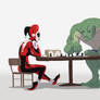 Harley and Croc Play Chess