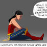 Wonder Woman Contemplates