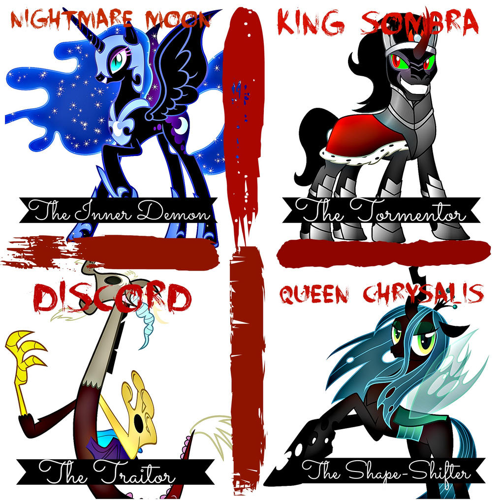 MLP Antagonists by SunaLurprise on DeviantArt