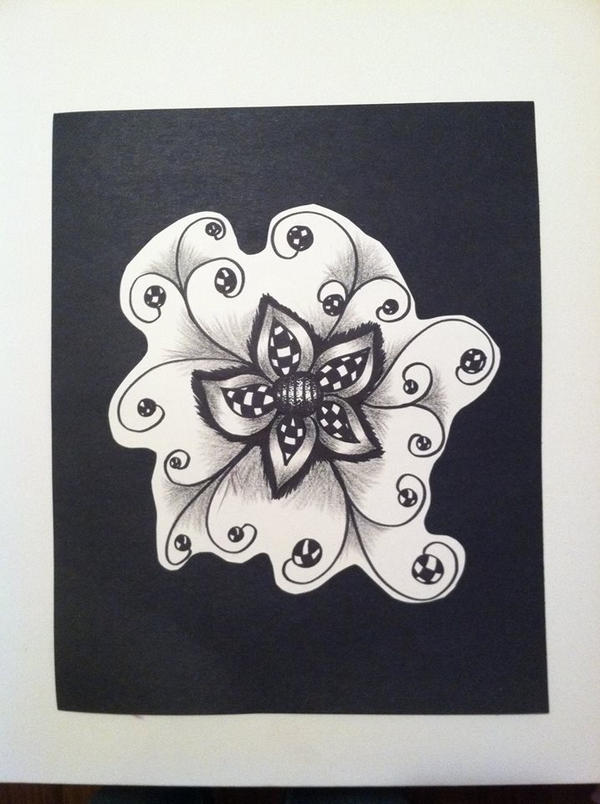 Black and White Flower