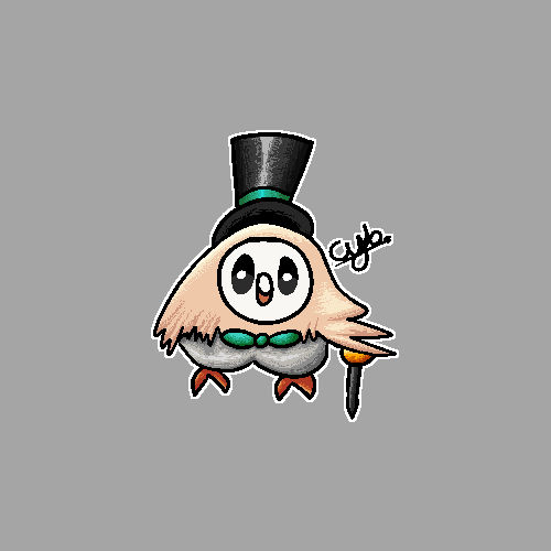 Pokemon Rowlet Robe Rowlet with a Hat (Pokemon) by CybStash on DeviantArt
