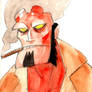 Watercolour Hellboy