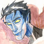 Watercolour Nightcrawler