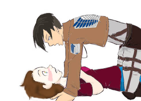 Levi-and-me colored by Witch-of-Hearts