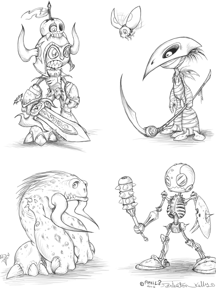 Random_Monsters_04 by Owl-Robot on DeviantArt