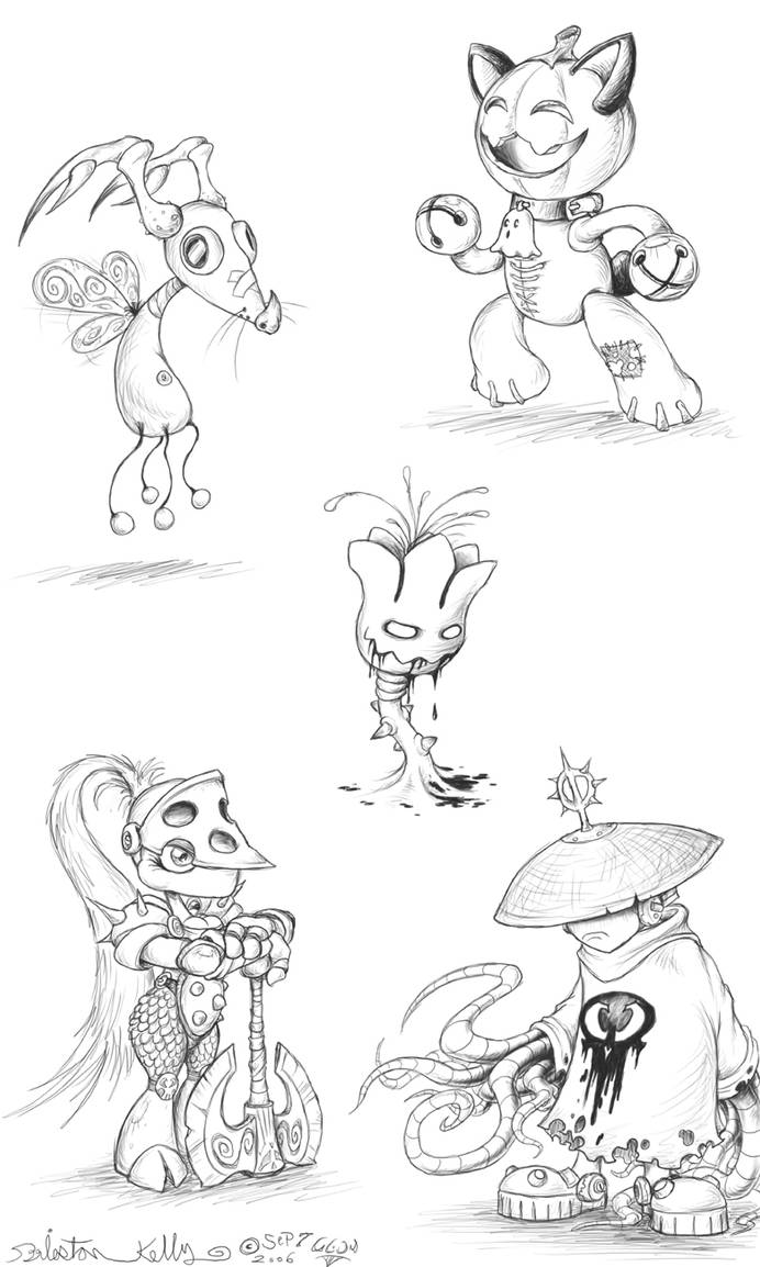 Random_Monsters_05 by Owl-Robot on DeviantArt