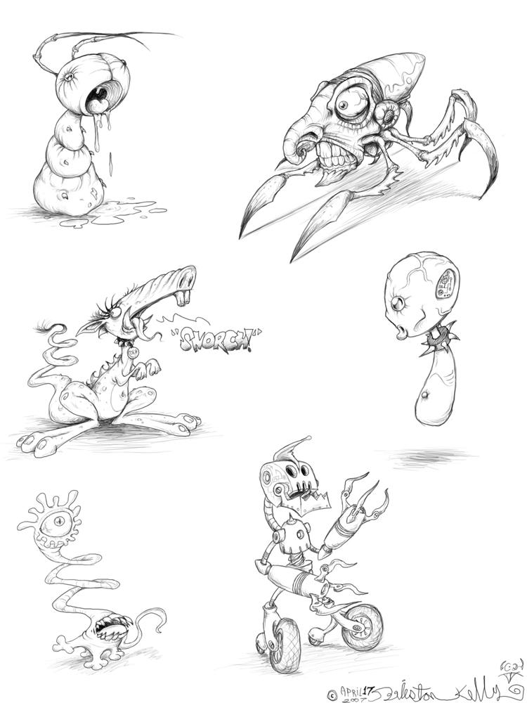 Random_Monsters_06 by Owl-Robot on DeviantArt